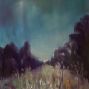 View - Field, 30 x 24 cm, oil on paper, 2025