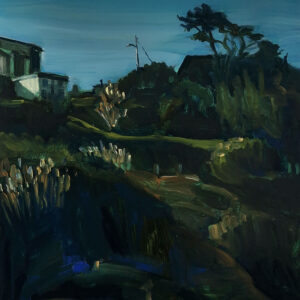 Slope, 30 x 24 cm, oil on paper, 2025