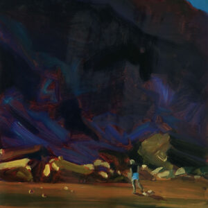 Lost Beach, 30 x 24 cm, oil on paper, 2025