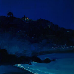 Blue Bay, 30 x 24 cm, oil on paper, 2025