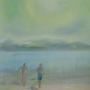Morning Swim, 30 x 24 cm, oil on paper, 2025