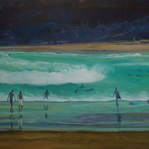 Wild Beach # 4, 100 x 140 cm, oil on canvas, 2025