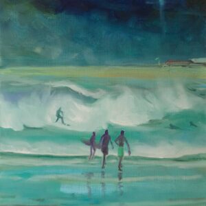 Wild Beach # 6, 45 x 40 cm, oil on canvas, 2025