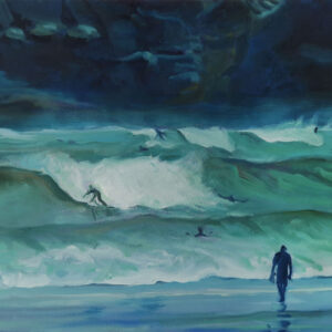 Wild Beach # 5, 45 x 55 cm, oil on canvas, 2025