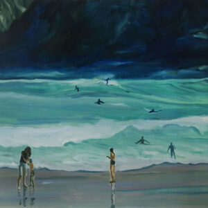 Wild Beach # 3, 50 x 60 cm, oil on canvas, 2025