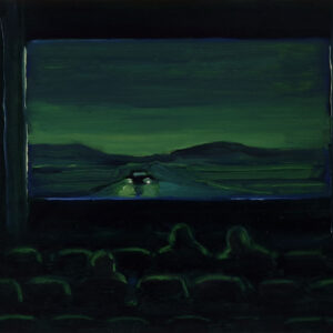 Road movie, 24 x 30 cm, oil on paper, 2025