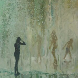 Watercurtain, 55 x 45 cm, oil on canvas, 2025