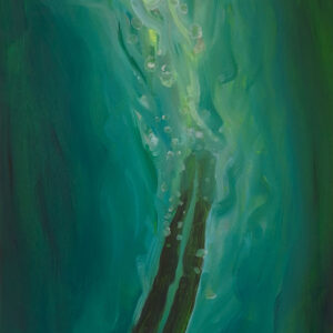 Dive - Slipstream, 30 x 24 cm, oil on paper, 2025